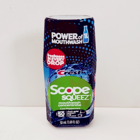 ⭐4/$15 Crest Scope Squeez Mouthwash Concentrate, Cool Peppermint - Picture 1 of 11